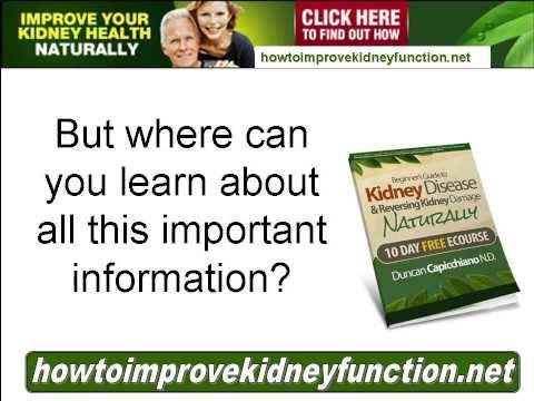 how to help kidney function