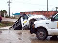 Dump truck sinks on South Padre Island