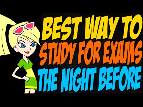 how to study for an exam in one night