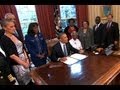 President Obama Signs a Bill Designating the Congressional Gold Medal