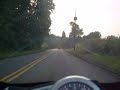 Triumph 675 video road test homemade camera mount
