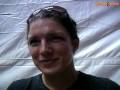 Gina Carano shortly after her first round submission of Tonya Evinger