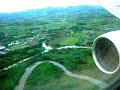 landing  air pacific boeing 767-300ER in nadi fiji islands