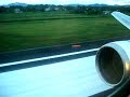 landing  air pacific boeing 767-300ER in nadi fiji islands