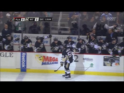 Derrick Pouliot First NHL Goal - Pittsburgh Penguins vs. Florida Panthers 12/20/14