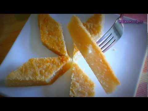 nuong - How to make baked cassava cake (Banh san nuong / Banh khoai mi nuong) Ingredients - 1 pack frozen grated cassava 400g - 1/4 or 1/3 cup sugar (50-100g adjust ...