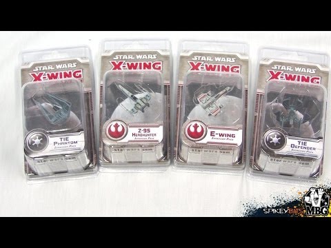Wave x - MBG Reviews the new Wave 4 Ships from X-wing Miniatures Star Wars Tie Phantom, Tie Defender, X-95 Headhunter, E-Wing Fighters http://www.spikeybitsblog.com/s...