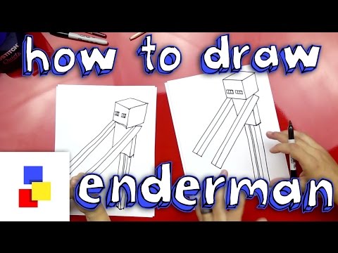 how to draw enderman