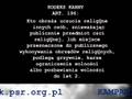 Obraza uczuć religijnych