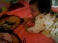 Claire and Alyssa on the floor...