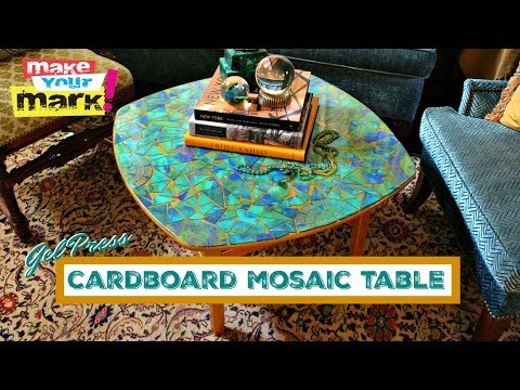 Cardboard Mosaic Table