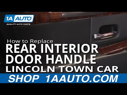 How To Install Replace REAR Inside Door handle Lincoln Town Car 98-02 1AAuto.com