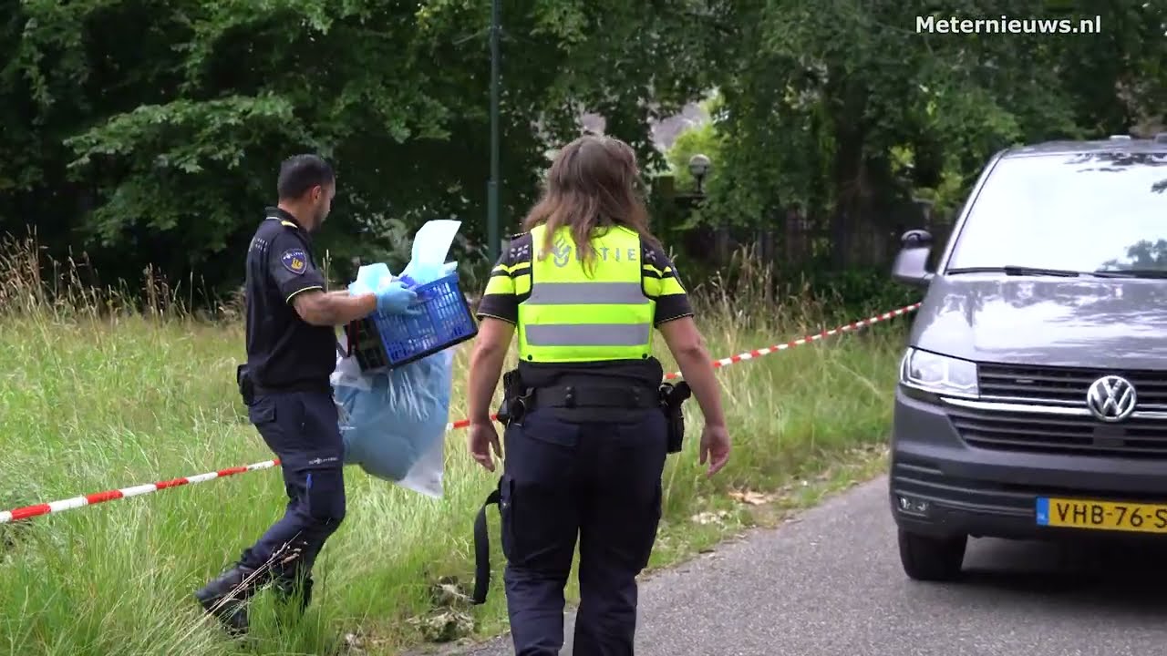 Politie onderzoek in Marsdijk Assen (Video)