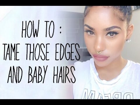 how to control edges of hair