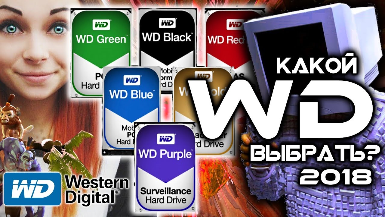 КАКОЙ WESTERN DIGITAL ВЫБРАТЬ? WD BLUE, WD RED, WD BLACK, WD GOLD, WD GREEN, WD PURPLE