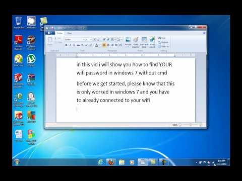 how to locate wifi password on windows 7