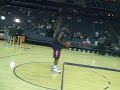 B.Y. DECA on court with Leon Powe
