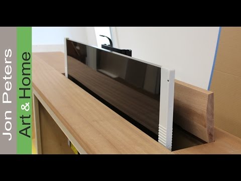 how to build a tv stand with doors