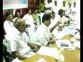 Chief Minister Oommen Chandy reviewing drought relief measures in Pathanamthitta