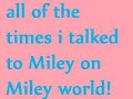 me talking to miley cyrus and mandy jiroux