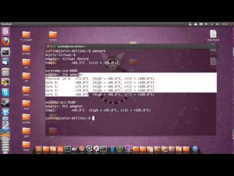 how to measure cpu temperature in ubuntu