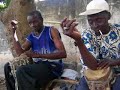 Jalamang Camara, Mamady Danfa play Mandinka drums, Gambia