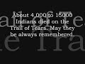 about the trail of tears. this is a little movie that i made for history.