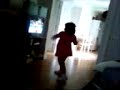 Emily boxing on the Wii