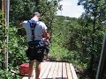 Steff landing zipline 3