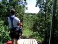 Steff landing zipline 3