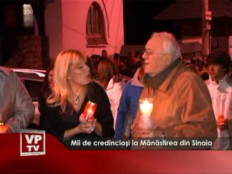 Mii de credincioşi la Mănăstirea din Sinaia