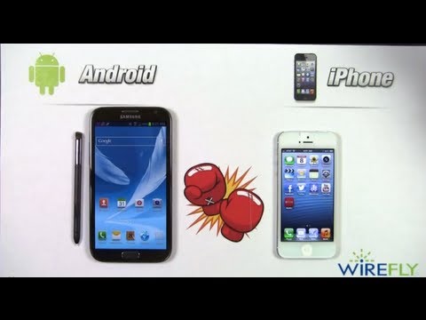 Samsung Galaxy Note II vs Apple iPhone 5 Smartphone Schmackdown by Wirefly
