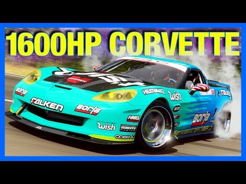 Forza Horizon 4 : 1600 Horsepower Corvette!! (FH4 Formula Drift Corvette)