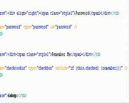 Create Remember Me Login using PHP and Dreamweaver