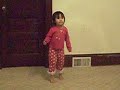 3 yr. old girl dancing to Michael Jackson's "Thriller"