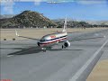 FSX Reno landing 737 AA