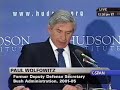 Wolfowitz On Iraq War, Doug Feith At Hudson Institute Wolfowitz On Iraq War, Doug Feith At Hudson Institute
