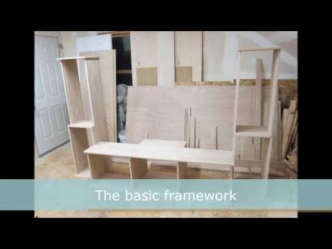 how to build a tv stand with doors