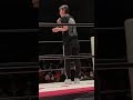 長野じゅりあが怪我の状態を説明していく。3か月は安静にする。リハビリをして必ずリングに戻ってくると宣言して試合を楽しんでくださいと話す 「第3回“ふたりはプリンセス”Max Heartトーナメント」