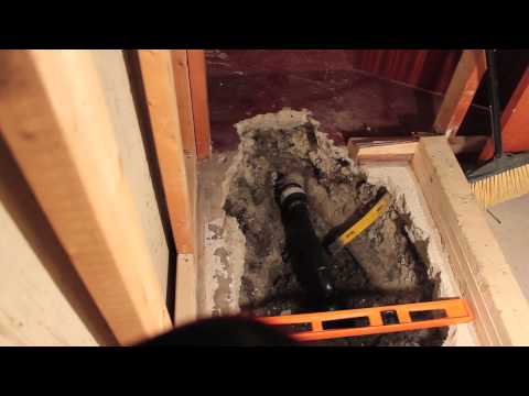 how to drain shower in basement