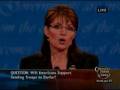 VP Debate - Darfur: Will Americans support sending troops...
