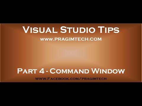 how to open visual studio command prompt