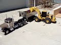 tamiya king hauler w/end dumper and wedico 966 caterpillar front end loader