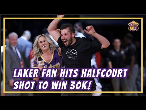 Video: Lakers Nation: Fan at Lakers vs Spurs Game Hits Halfcourt Shot to Win $30,000!