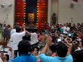 Rev Fr. Agustine at the Sacred Heart Cathedral of Kota Kinabalu, Malaysia. Performs a miracle healing in the Almighty's power of Holy Spirit over the poor woman who had been stroke and paralyzed for decades, without even able to raise her arms and legs. And 
