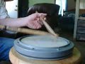 Drumming on drum pad Again Chazzman
