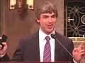 google co-founder larry page discusses how the unused airwaves between broadcast tv channels (