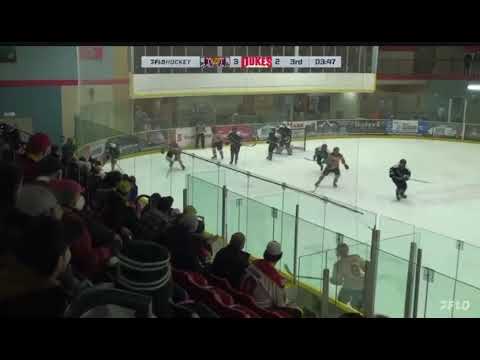 Daud Musaev #14 stands in a way of a powerful shot from the enemy saving the game!