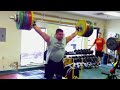 Pat Mendes of Average Broz's Gymnasium does 207kg / 456 pound snatch during training wearing straps for an UNOFFICIAL Jr. World Record. Oct 4,2010. Bdwt. 128kg, 20 yrs old. This video is the heaviest snatch, with or without straps, in training or competition by any American Weightlifter - ever.