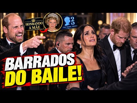 WILLIAM BARROU MEGHAN E HARRY DO PRÊMIO DE DIANA PARA NÃO TRANSFORMAR O EVENTO EM CIRCO